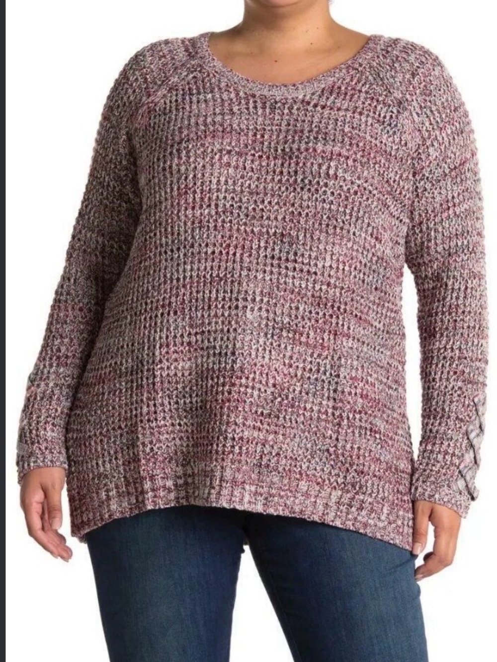 American Rag Marled Scoop Neck Knit Sweater